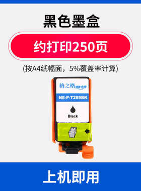 格之格适用 爱普生wf-100打印机墨盒 epson T289黑色 T290彩色墨