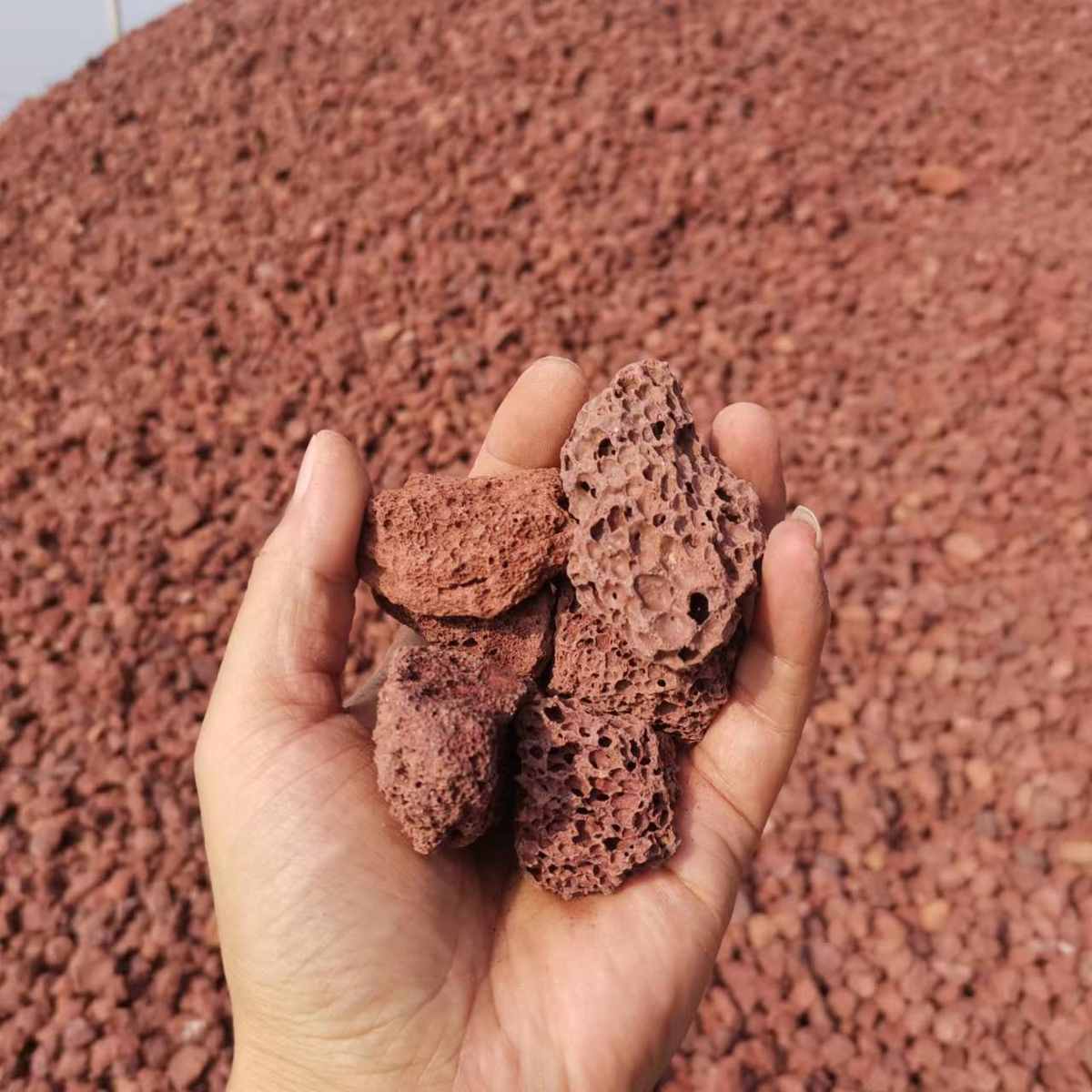 美晟矿产天然火山石 净化水质 多肉培植 湿地填充 公园铺路