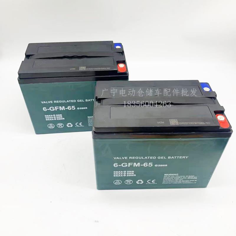 中牛刚-12v叉车65a电瓶地蓄电池电池-铅酸配件6gfm原厂力小金电动