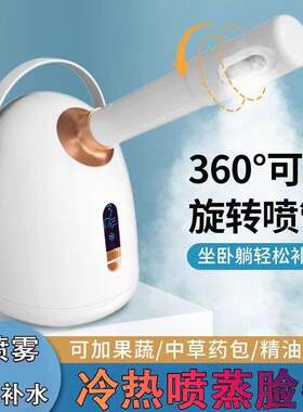 冷热双喷蒸脸仪美容院家用小型脸部蒸气机纳米保湿喷雾热喷蒸脸器