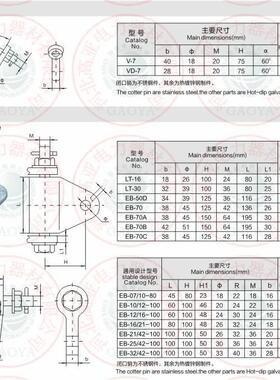 EB-16/21-100 联塔挂板 厂家直销
