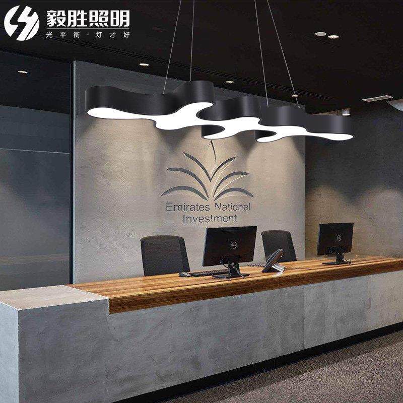 北欧设计师餐厅办公室前台艺术吊灯创意珊瑚造型灯LED工业风灯具