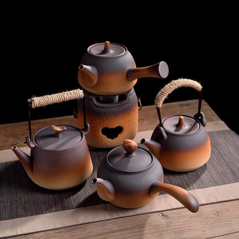 耐热烧水煮茶器瓷室罐罐茶套装围壶炉煮茶家用内酒精炉陶炭如意炉