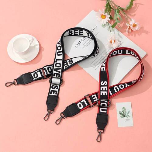 Fashion Colored Nylon Wide Bag Strap Replacement Adjustable