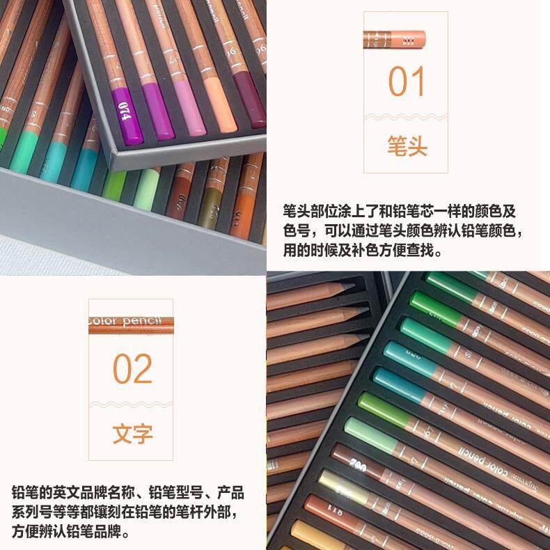 马78彩金铅套装专业绘画套装彩BIX美术绘色画铅笔