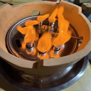 可调火锅羊肉炉砂锅煲地摊打边炉子老式商用植物油环保燃料矿物油