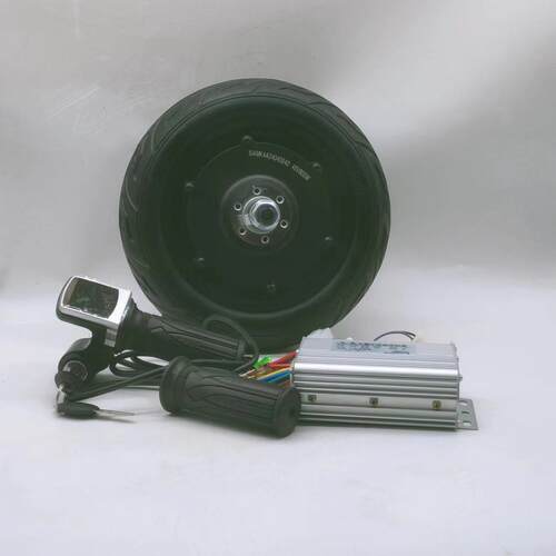 10寸电机碟刹轮毂电机滑板车改装套件48V800W轮毂电机控制器转把