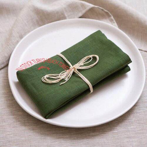 4 Pack French Linen Table Napkin法国雨露亚麻餐巾结婚饭厅餐巾