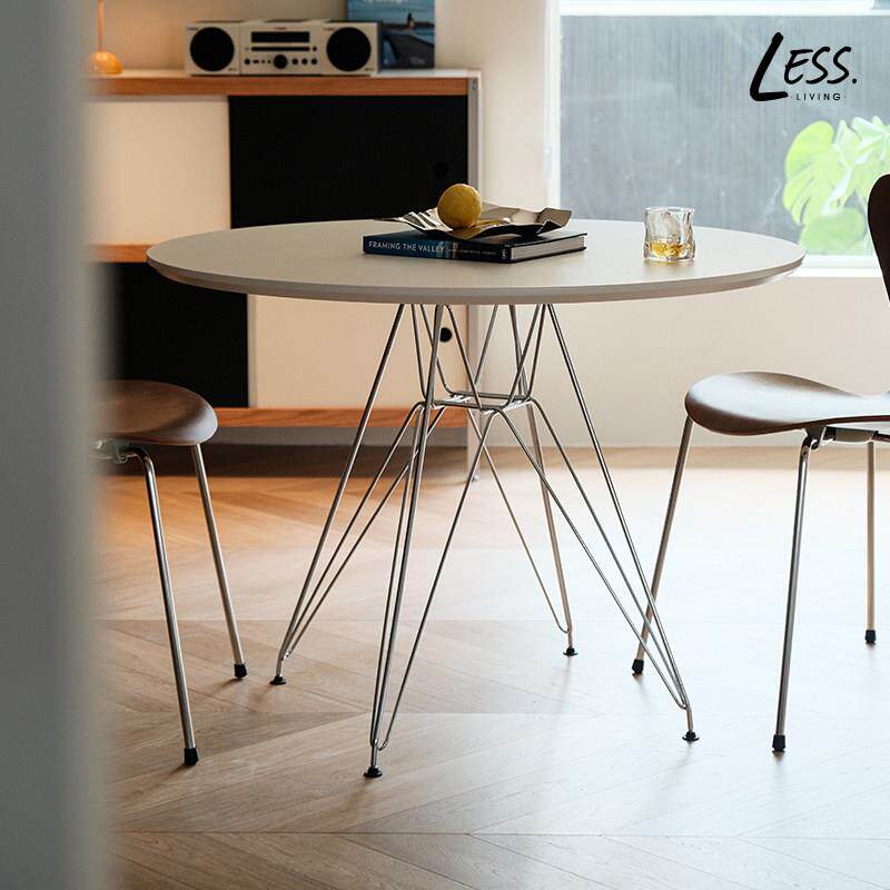 less living北欧餐桌现代简约家用小户型餐桌椅设计师白色岩板桌