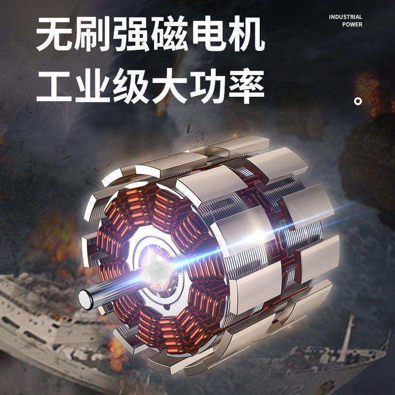 无刷锂电充电角磨机家用打磨机手磨光切割机用电池改电链锯