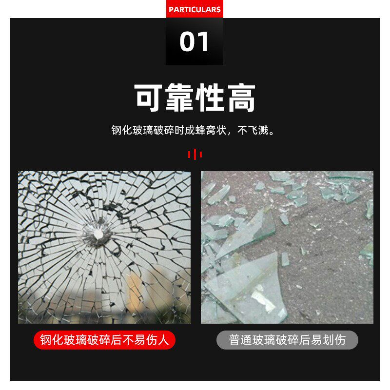 复合夹胶玻璃PVB隔音防爆钢化玻璃隔断墙双层超白夹胶中空玻璃