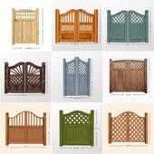 室外庭院门花园木门防腐木栅栏门栅栏小门别墅门实木庭院门