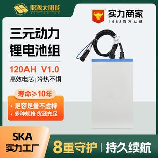 12v24v三元锂电池120ah大容量聚合物太阳能板路灯监控锂电池V1.0