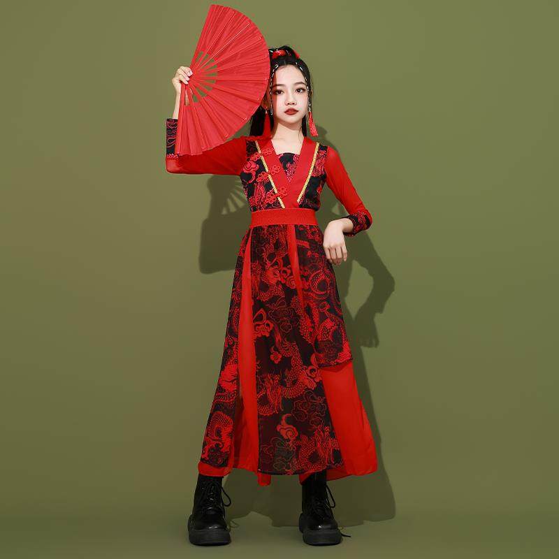 高档国风爵舞新款会走秀喜哈运动模特走秀嘻哈男女潮士流舞蹈中演