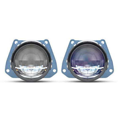 新品小巧1.9寸LED双光透镜60W高亮远近光一体汽车大灯前照灯