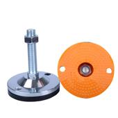 底盘120双孔防滑减震重型调节机脚 镀铬加厚脚杯 地脚螺丝支撑脚