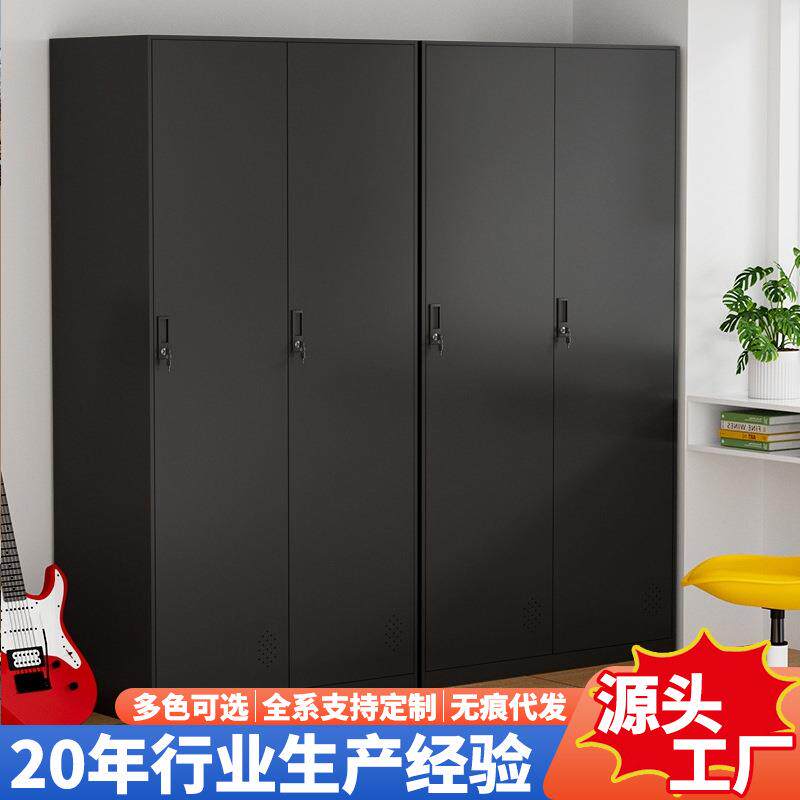 拆装3门更衣柜带锁铁皮储物柜浴室健身房换衣柜员工宿舍存放柜子