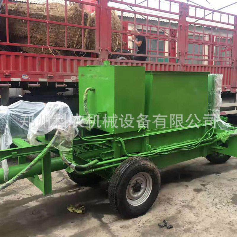 厂家移动式 青贮玉米秸秆打包机 全自动液压青储秸秆打包机设备畜
