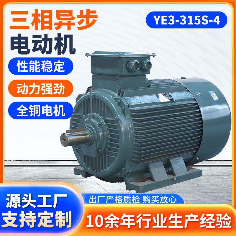 电机YE3-315S-4三相异步电动机系列异步交流除尘设备电机