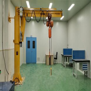 旋转遥控单臂起重机 小型悬臂吊起重机0.5吨室内车间仓库吊装