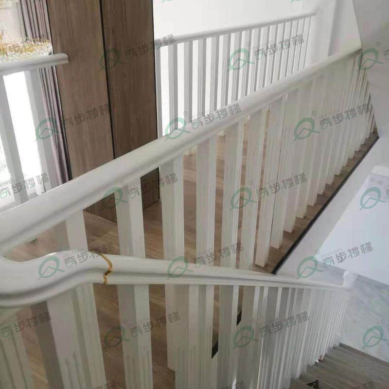 奇步楼梯扶手实木栏杆围栏阳台护栏别墅工程扶手烤漆成品厂家