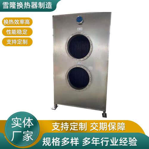 气气加热器气体散热单边流组装面积4㎡不锈钢材质DN25/2