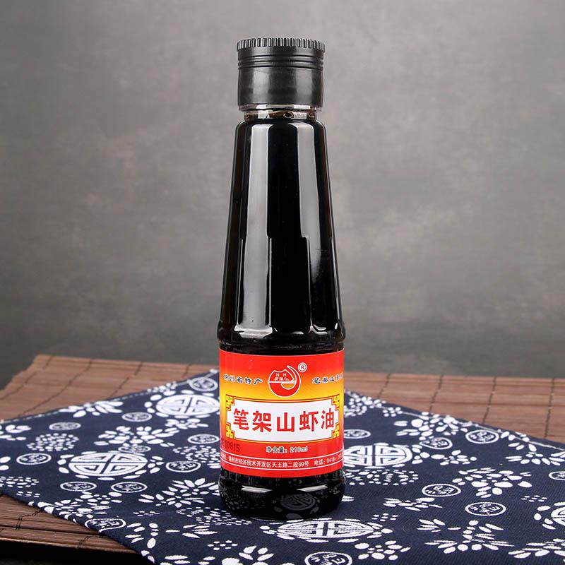 辽宁锦州特产笔架山虾油210ml瓶装鲜海虾酿造调味品腌菜拌菜鱼露