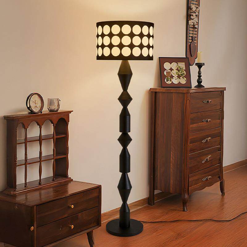 客厅落地灯美式中复古风实木卧室书房高级感沙发床头柜旁装饰台灯