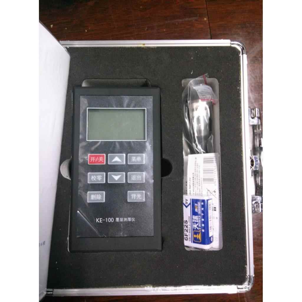涂覆盖层测厚仪KE-100主机标配F1探头电磁感应高精度涂覆层测厚