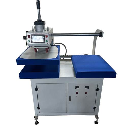 气动三蒸汽三加热双工位全自动烫画机 羊毛衫牛仔裤无痕烫画压机