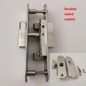 纱窗折叠门插销开关锁卫生间厨房间玻璃折叠门双面开关锁推拉门锁