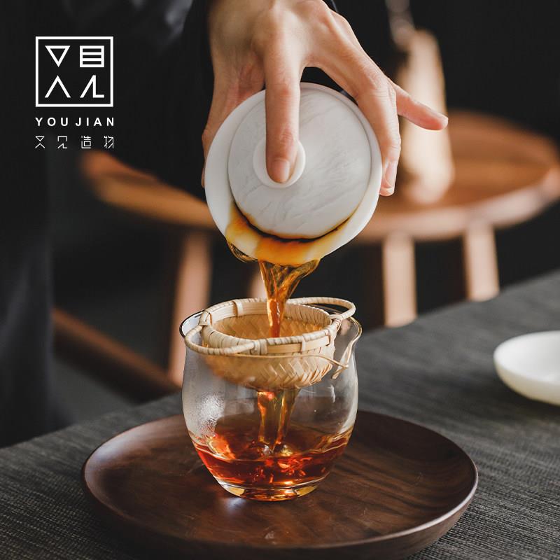 又见造物德化素烧白瓷单个三才盖碗功夫茶具家用大号茶杯泡茶碗