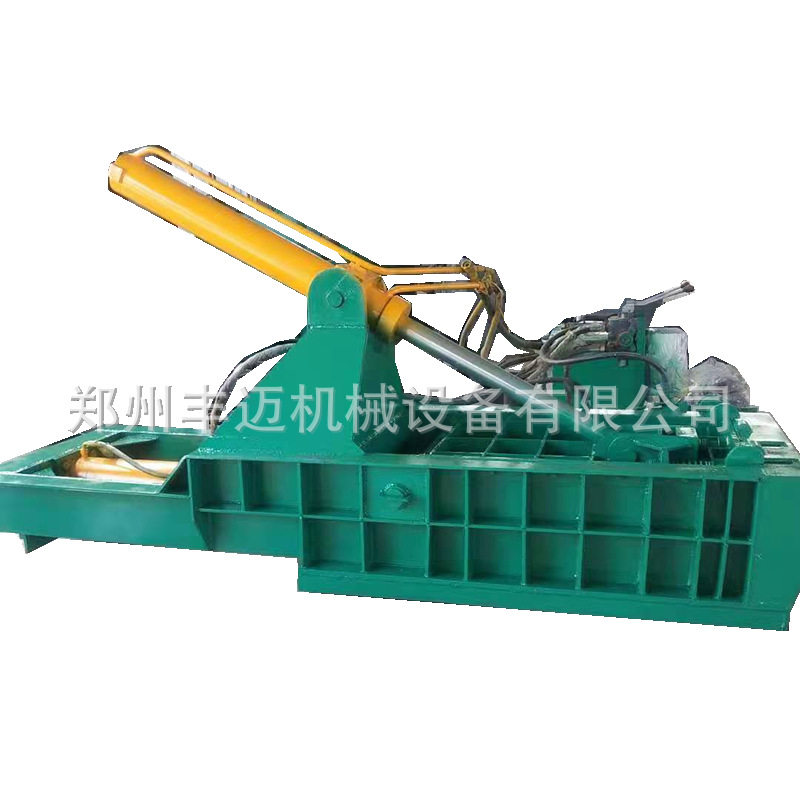 废旧金属屑压块型机1成25型铁销压机54646 块易拉罐废铁压块 移动