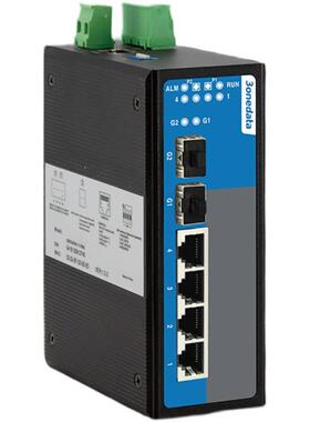 3onedata IES716-2GS 三旺 二层网管交换机 2路SFP转4路电口