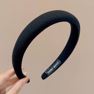 白色发捆发箍女款 高颅顶发旅头箍女洗脸压发发卡发窟头饰 2024新款