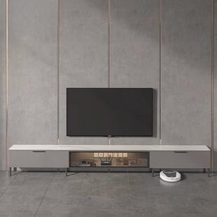 极窄电视柜宽20cm超薄25实木岩板35小户型高脚意式 30地柜2022新款