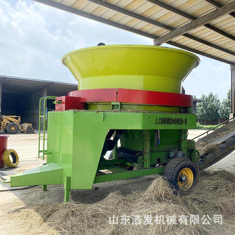 大型玉米秸秆铡切机下出料130型圆盘打草机铲车上料旋切式粉草机