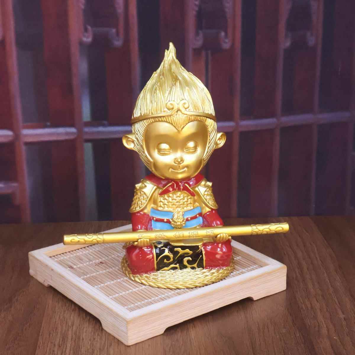 彩绘棒天大圣孙悟空金箍车齐载OQB神摆件汽车斗战佛办公室高档摆