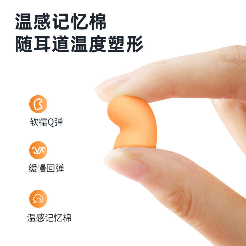 慢回弹耳塞防噪音睡眠专用学生睡觉防吵超级隔音工业机械降噪耳塞