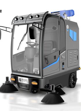 驾驶式全封闭扫地机环卫清扫车道路厂区园区扫地车DJ2150