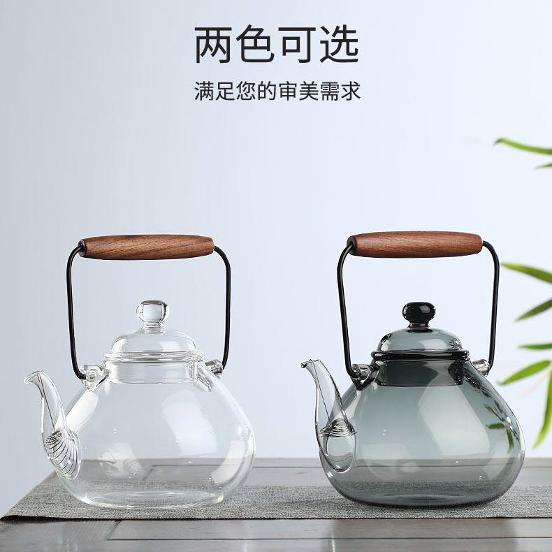 玻璃煮茶壶加厚耐高温大容量煮茶器电陶炉家用提梁壶烧水泡茶专用