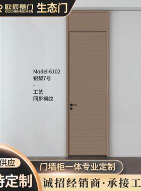 爱尚我门烤漆科技木皮系列生态门韩式装修风格无痕室内门烤漆门