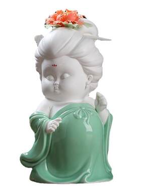 陶瓷唐仕女摆件新中式古风客厅电视柜酒柜博古架家居装饰艺术品