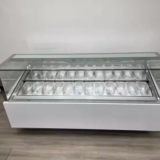 商用冰淇淋展示柜冷藏冷冻硬冰淇淋展柜冰激凌展示柜雪糕柜