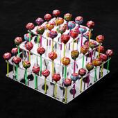 lollipop便利店展示架亚克力棒棒糖架 超市 stand透明孔棒棒糖35