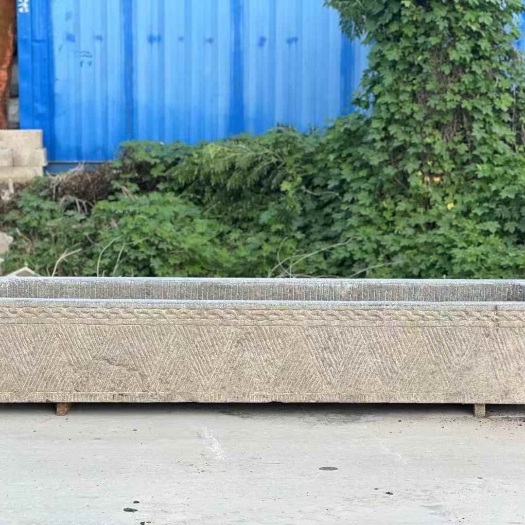 天然老石槽户鱼缸旧0853猪槽石园水林景观外牛槽马槽磨养鱼池石槽