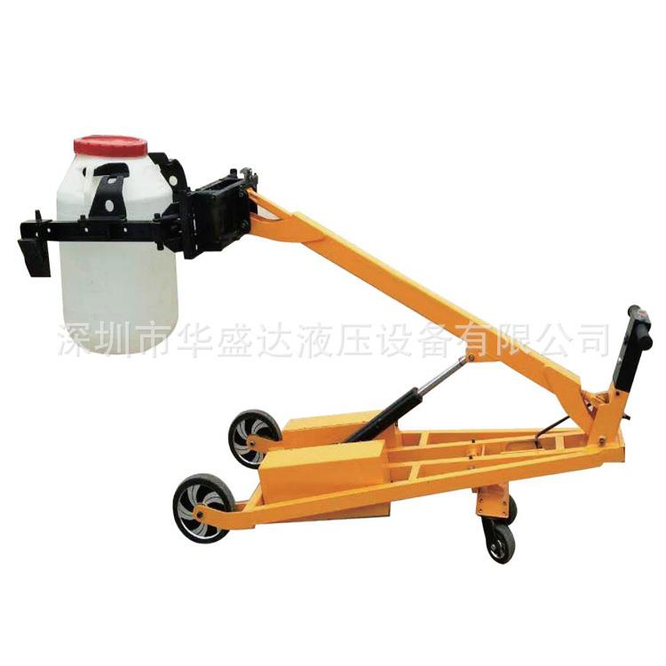 便捷式电油桶翻转车手推动式转箱移升降周油桶装卸车动气瓶曲FQA