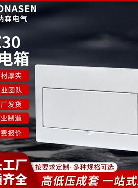 厂家供应家用24回路暗装户箱PZ30配电箱铁底塑面电源空气开关盒