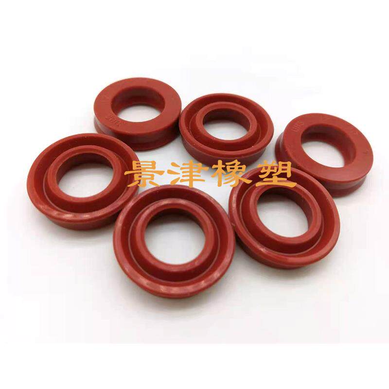红色硅胶密封圈硅橡胶软油封耐磨耐高温橡胶件UN/UNS/UHS/Y型密封
