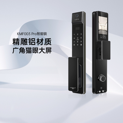 王力家用智能门锁密码锁指纹锁防盗门人脸识别可视猫眼KMF001pro